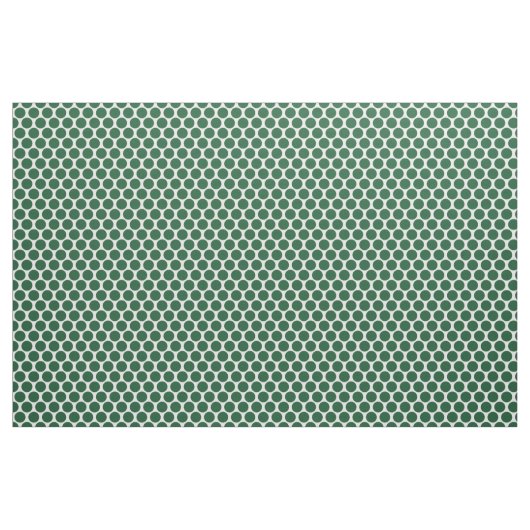 Hunter Green Mod Dots Stoff (Yard (91,4 cm))