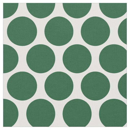 Hunter Green Mod Dots Stoff (Nahaufnahme)