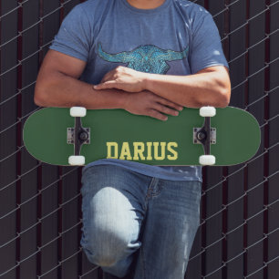 Hunter Green Modern Name Klassische Trendy Skateboard