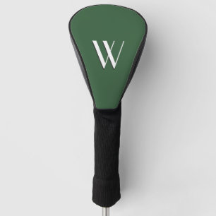 Hunter Green Monogram Golf Headcover