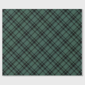 Hunter Green Scottish Tartan Kariert Holiday Geschenkpapier (Flach)