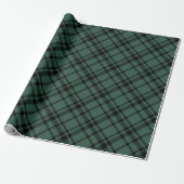 Hunter Green Scottish Tartan Kariert Holiday Geschenkpapier (Ungerollt)