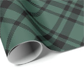 Hunter Green Scottish Tartan Kariert Holiday Geschenkpapier (Rolleneckpunkt)