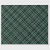 Hunter Green Scottish Tartan Kariert Holiday Geschenkpapier (Flach)