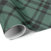 Hunter Green Scottish Tartan Kariert Holiday Geschenkpapier (Rolleneckpunkt)