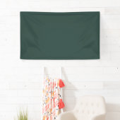 Hunter Green Solid Color Banner (Insitu)