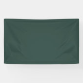 Hunter Green Solid Color Banner (Horizontal)