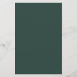 Hunter Green Solid Color Briefpapier