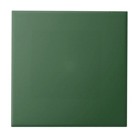 Hunter Green Solid Color | Classic | elegant Fliese (Vorderseite)