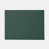 Hunter Green Solid Color Fußmatte (Vorderseite)