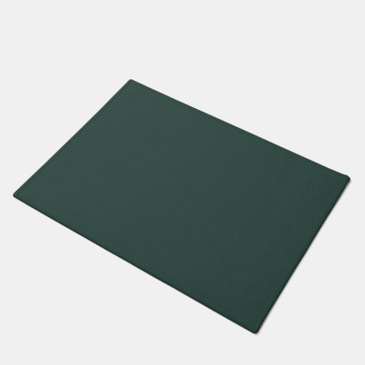 Hunter Green Solid Color Fußmatte (Schrägansicht)