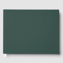 Hunter Green Solid Color Gästebuch