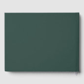Hunter Green Solid Color Gästebuch (Rückseite)
