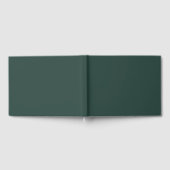 Hunter Green Solid Color Gästebuch (Voll)