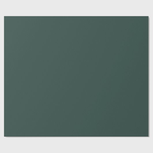 Hunter Green Solid Color Geschenkpapier (Flach)