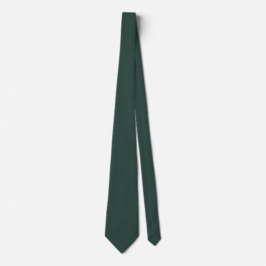 Hunter Green Solid Color Krawatte (Vorderseite)