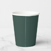 Hunter Green Solid Color Pappbecher (Rechts)