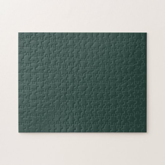 Hunter Green Solid Color Puzzle (Horizontal)