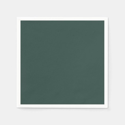 Hunter Green Solid Color Serviette (Vorderseite)