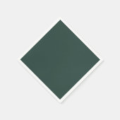 Hunter Green Solid Color Serviette (Ecke)