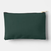 Hunter Green Solid Color Zubehörtasche (Rückseite)