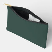 Hunter Green Solid Color Zubehörtasche (Offen)