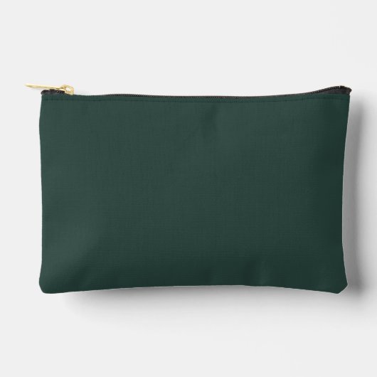 Hunter Green Solid Color Zubehörtasche (Vorderseite)