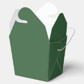 Hunter Green Take Out Favor Box Geschenkschachtel (Geöffnet)