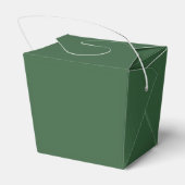 Hunter Green Take Out Favor Box Geschenkschachtel (Rückseite)