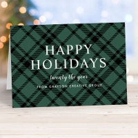 Hunter Green Tartan Kariert Business Holiday