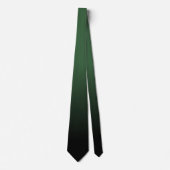 Hunter Green und Black Ombre Muster Krawatte (Vorderseite)