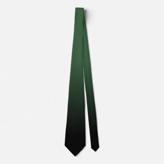 Hunter Green und Black Ombre Muster Krawatte (Vorderseite)