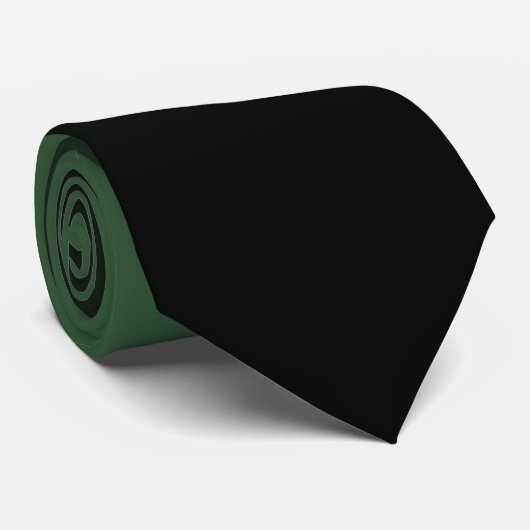 Hunter Green und Black Ombre Muster Krawatte (Gerollt)