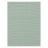 Hunter Green und White Strip Tischdecke (Vorderseite)