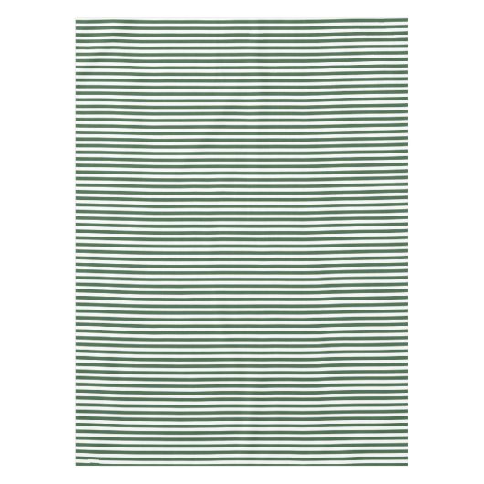 Hunter Green und White Strip Tischdecke (Vorderseite)