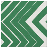 Hunter Green und White Zigzag Zickzack Stoff (Nahaufnahme)