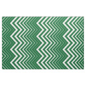Hunter Green und White Zigzag Zickzack Stoff (Fat Quarter (45,7 x 55,9 cm))
