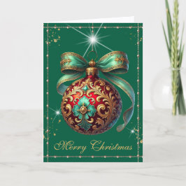 Hunter Green Vintag Ornament Weihnachten