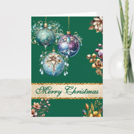 Hunter Green Vintag Ornamente Weihnachten