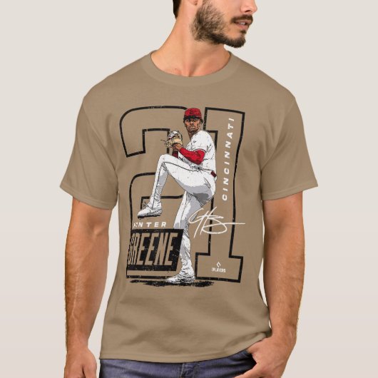 Hunter Greene Cincinnati MLB Baseball Players MLBH T-Shirt (Vorderseite)