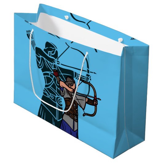 Hunter Große Geschenktüte (Vorderseite Schrägansicht)