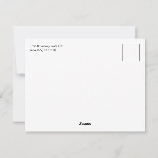 Hunter-Grünholz Feiertagskarte (Rückseite)