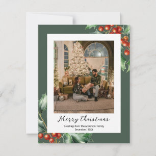 Hunter-Grünholz Feiertagskarte