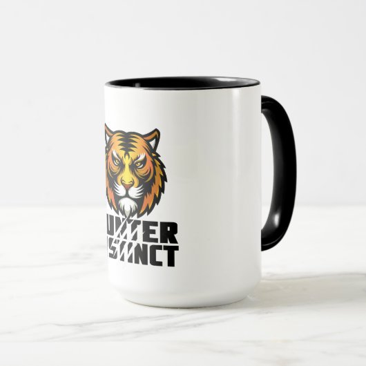 Hunter Instinct Tiger Tasse (VorderseiteRechts)