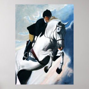 Hunter Jumper Acrylmalerei Poster