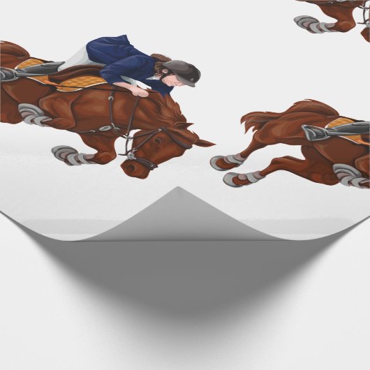 Hunter Jumper Geschenkpapier (Ecke)