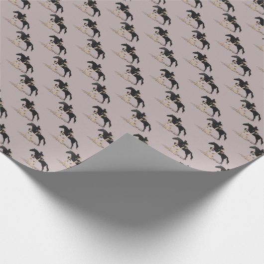 Hunter Jumper Horse Geschenkpapier (Ecke)