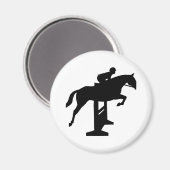 Hunter Jumper Horse & Rider Magnet (Vorderseite/Rückseite)