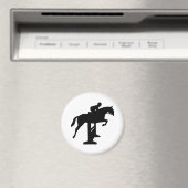Hunter Jumper Horse & Rider Magnet (In Situ (Geschirrspüler))