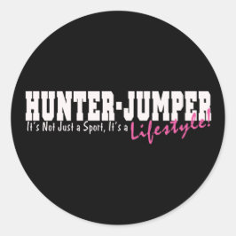 Hunter Jumper Horse Runder Aufkleber